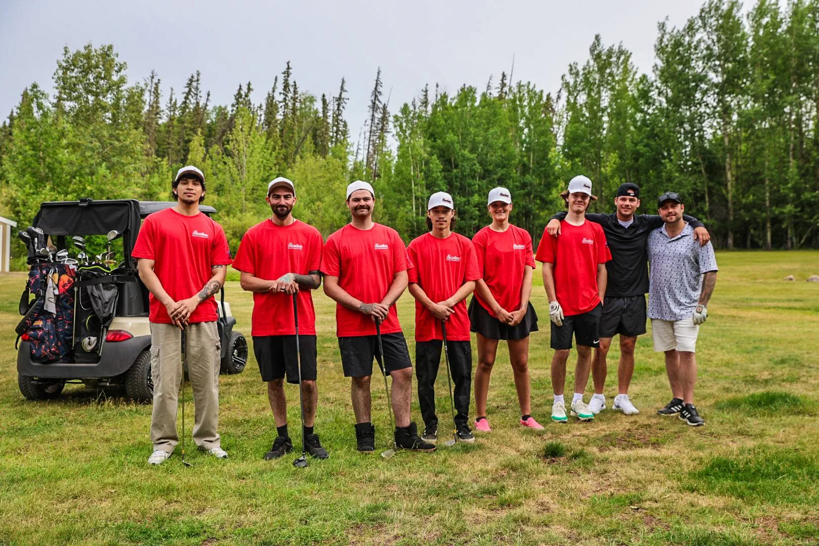 Golfers taking part in the RCSP Charity Classic golf tournament