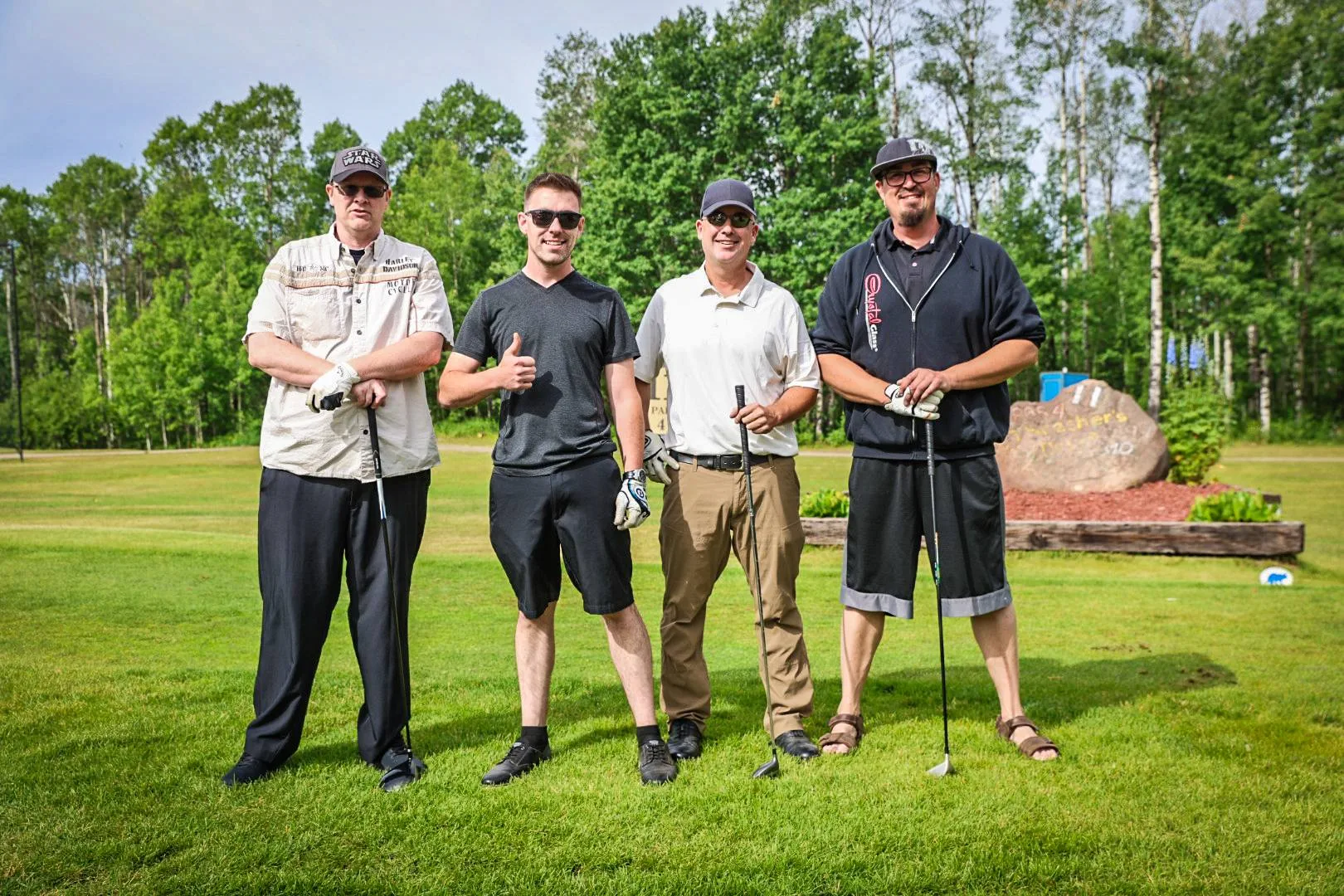 Golfers taking part in the RCSP Charity Classic golf tournament