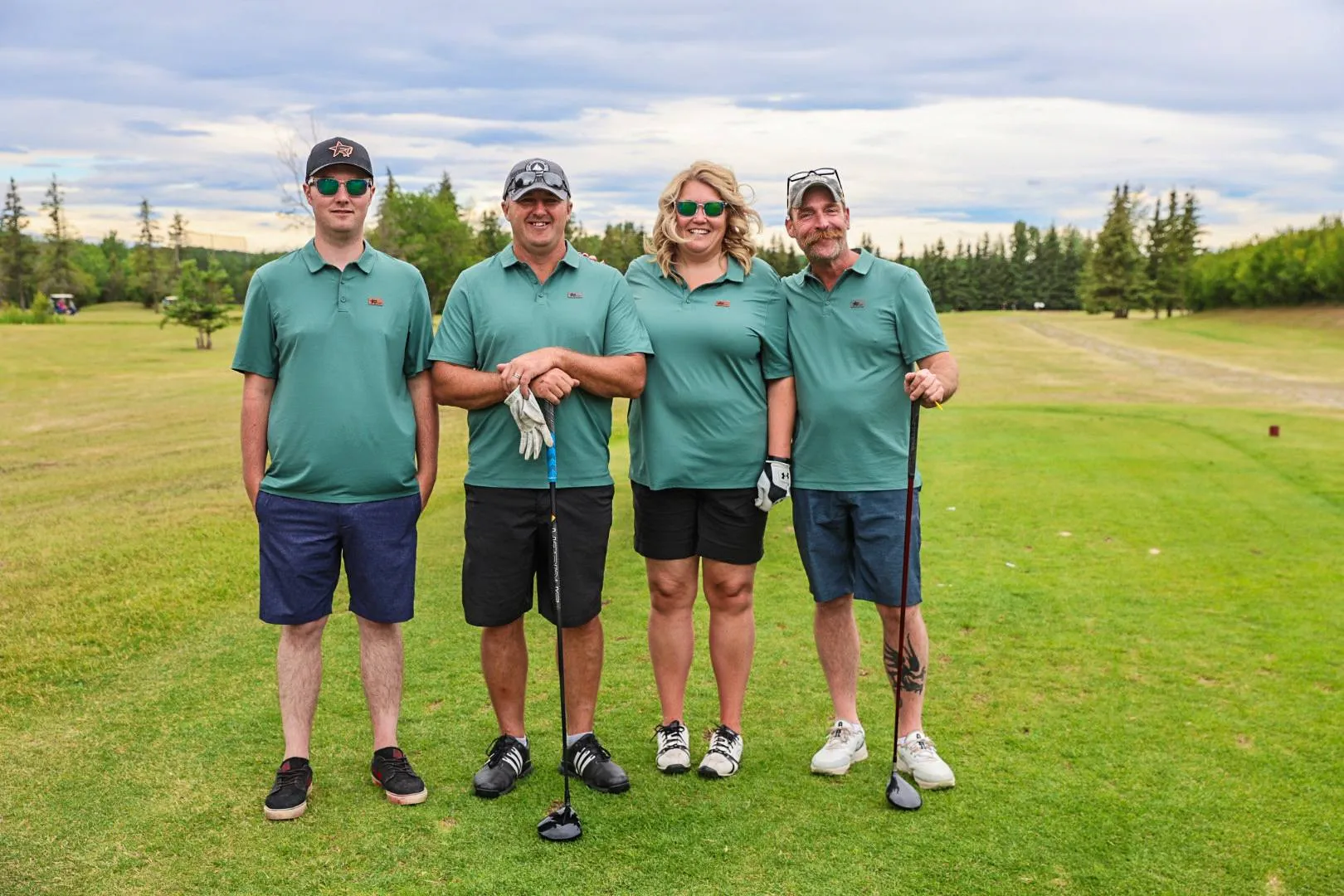 Golfers taking part in the RCSP Charity Classic golf tournament