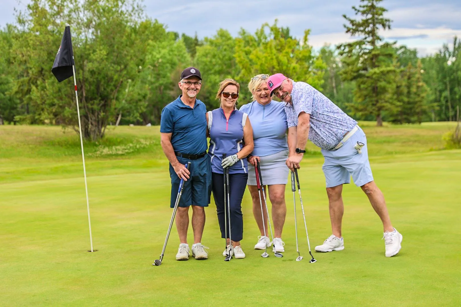 Golfers taking part in the RCSP Charity Classic golf tournament