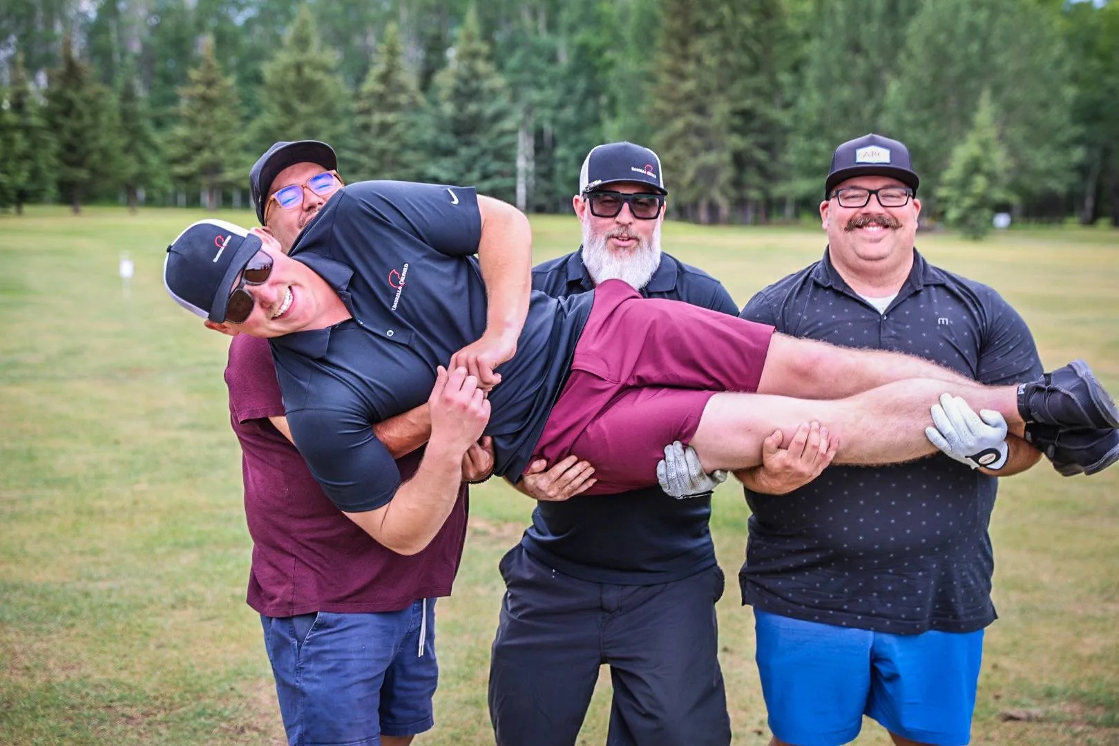 Golfers taking part in the RCSP Charity Classic golf tournament