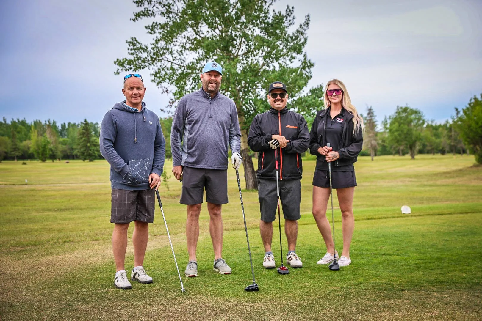 Golfers taking part in the RCSP Charity Classic golf tournament
