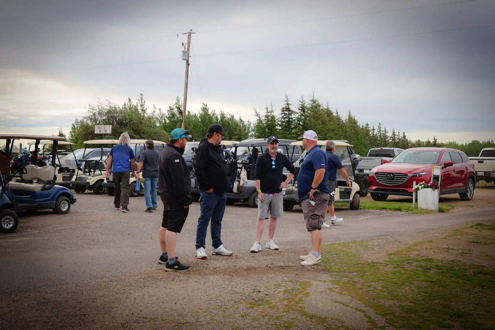 Golfers taking part in the RCSP Charity Classic golf tournament