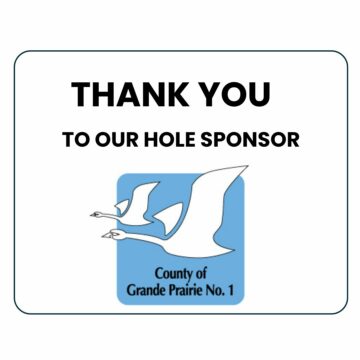 County of Grande Prairie, RCSP Charity Classic golf tournament sponsor