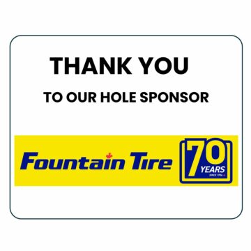 Fountain Tire, RCSP Charity Classic golf tournament sponsor