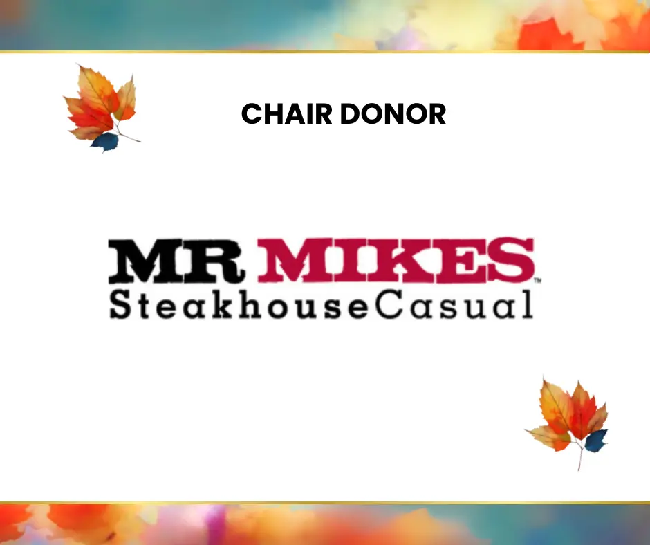 Mr. Mikes, Chair Donor